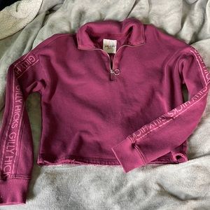 Gilly Hicks Cropped Quarter Zip